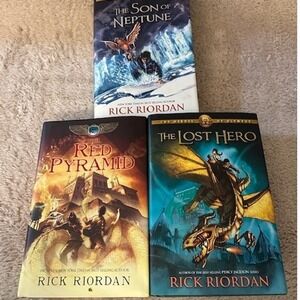 Rick Riordan The Heroes of Olympus Book Lot of 3 Disney First Editions